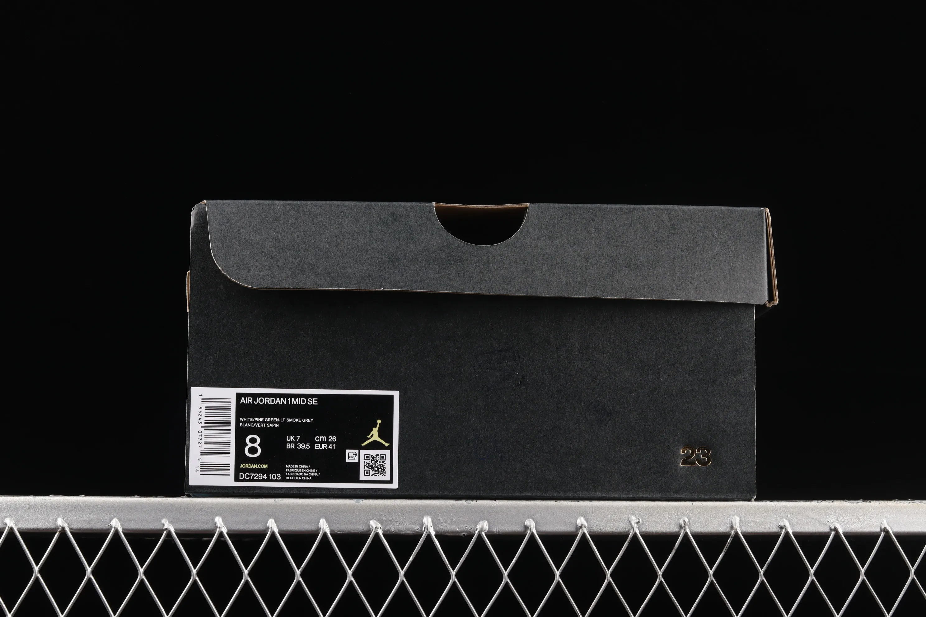 All categories Air Jordan Jordan series basketball shoes Air Jordan 1 Mid G version pure original Air Jordan 1 Mid AJ1 Joe 1 white gray green mid-top basketball shoes DC7294-103